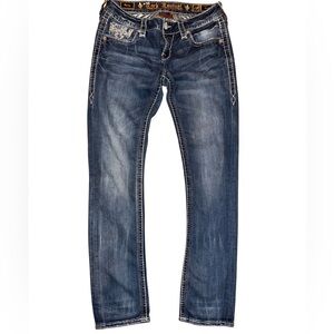 Rock Revival Betty Dark Blue Straight Leg Jeans